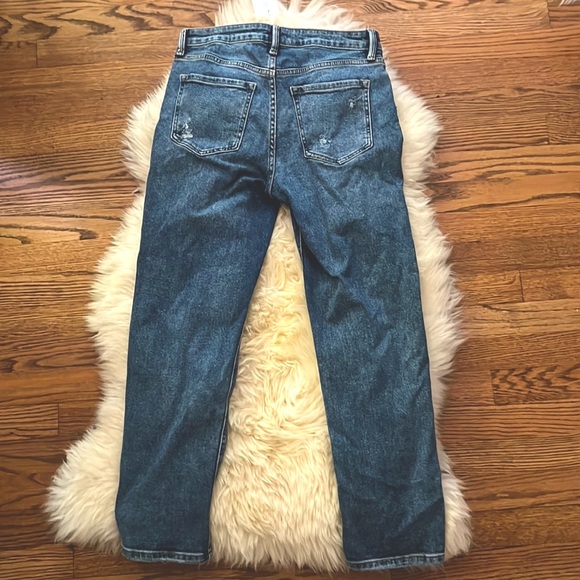 Low rise dark washed straight jeans - Picture 2 of 2